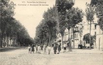 Versailles - Le Chesnay - Carrefour et Boulevard Saint-Antoine. Héliotypie A. Bourdier, Versailles
