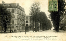 Versailles - Rue des Réservoirs, Hôtel Vatel, réquisitionné pour les délégués allemands à la Conférence de la Paix. L.L., Paris