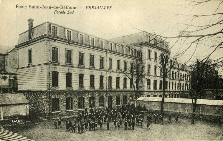 Versailles - École Saint-Jean-de-Béthune - Façade Sud. J. David et E. Vallois, phot.-édit., 99 rue de Rennes, Paris