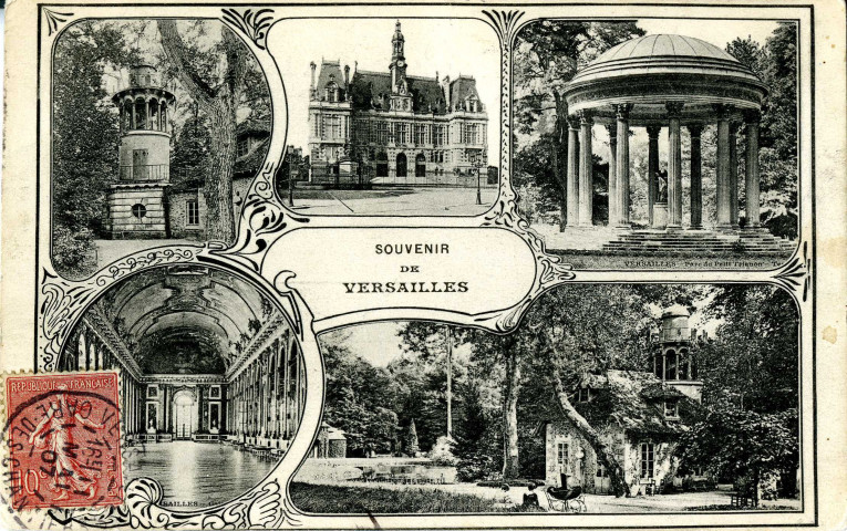 Souvenir de Versailles. Héliotypie Bourdier-Faucheux, Versailles