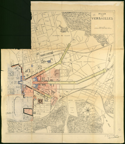 Plan de Versailles.