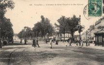 Versailles - L'Avenue de Saint-Cloud et la Rue Carnot. Héliotypie Bourdier et Faucheux, Versailles