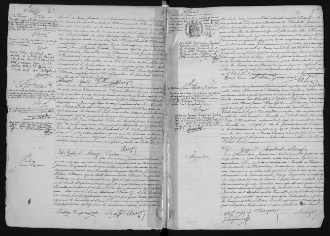 Registre des naissances (1899). Table alphabétique.