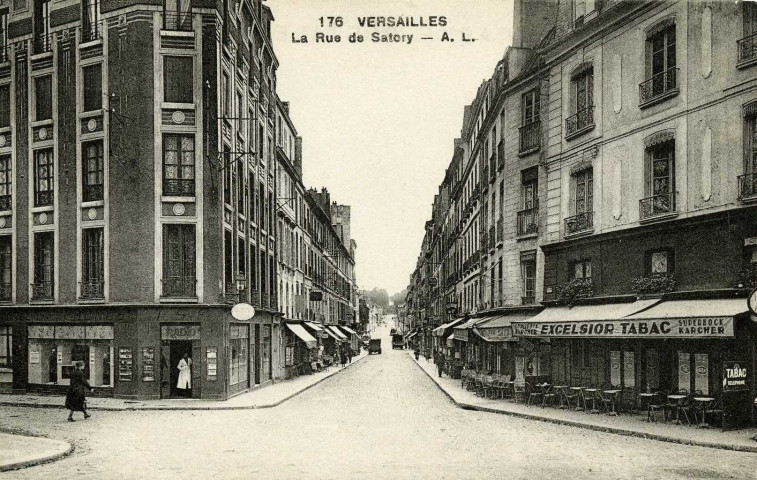 Versailles - La rue de Satory. A. Leconte, 38 rue Sainte-Croix de la Bretonnerie, Paris