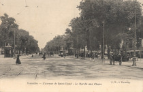 Versailles - L'Avenue de Saint-Cloud - Le Marché aux Fleurs. A. B., Versailles