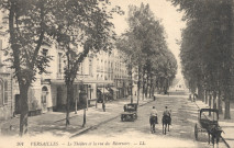 Versailles - Le théâtre et la rue des Réservoirs. L.L., Versailles