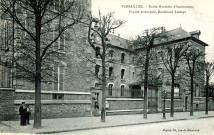 Versailles - École Normale d'Instituteurs - Façade principale, Boulevard Lesseps. Peyrot, 55 rue de Montreuil