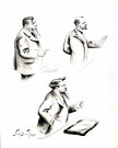 Figures politiques de la Belle époque : Denys Cochin, Gauthier de Clagny et Mirman.