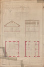 Projet pour la reconstruction d'un pavillon à l'entrée du cimetière Saint-Louis.