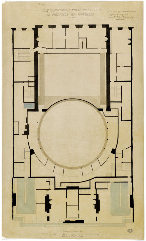 Quatrième étage de la salle de spectacle de Versailles [théâtre Montansier].