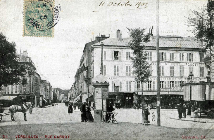 Versailles - Rue Carnot. Gérardin, Ed.