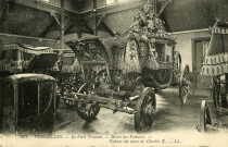 Versailles - Le Petit Trianon - Musée des voitures. Voiture du sacre de Charles X. L.L.
