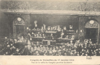 Congrès de Versailles du 17 janvier 1913 - Salle du Congrès pendant la séance. F. Fleury photo. - impr.-édit., Paris