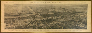 Vue panoramique de Versailles 1874.