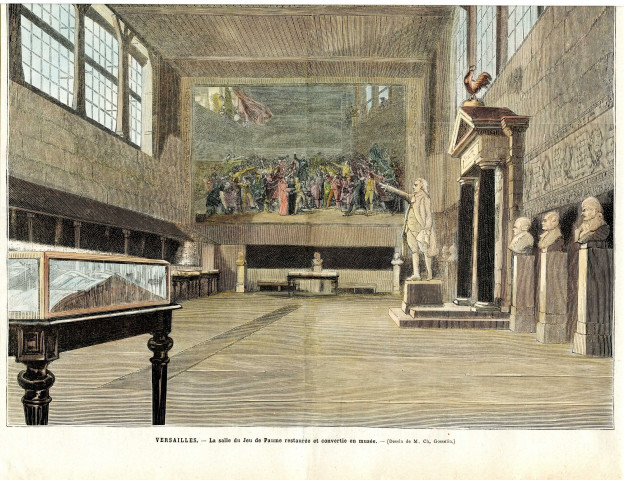 Versailles. La salle du Jeu de Paume restaurée et convertie en musée.