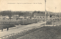 Porchefontaine - Pont de la grande Ceinture - Rue de Viroflay. Héliotypie A. Bourdier, Versailles