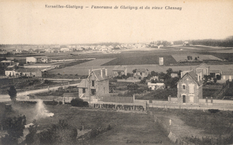 Versailles - Glatigny - Panorama de Glatigny et du vieux Chesnay. Impr. Edia, Édition Decouard, Versailles