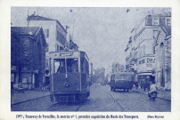 1957 : Tramway de Versailles, la motrice n° 1, première acquisition du Musée des Transports.