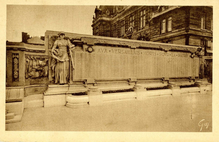 Versailles - Monument aux Morts de la Guerre. Éditions d'Art Guy, Paris