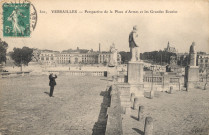 Versailles - Perspective de la Place d'Armes et les Grandes Écuries. E.L.D.