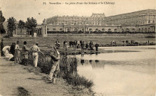 Versailles - La pièce d'eau des Suisses et le Château. Héliotypie Bourdier-Faucheux, Versailles