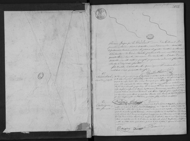 Registre des décès (1843). Table alphabétique.