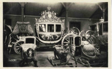 Versailles. Musée des voitures. Carrosse du sacre de Charles X.The collection of carriages. Carriage used for the coronation of Charles X.9 rue ColbertEditions d'Art LYS