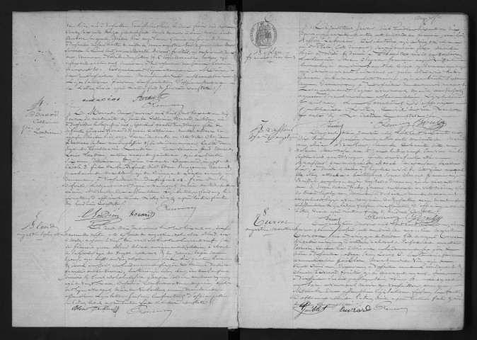 Registre des décès (1861). Table alphabétique.