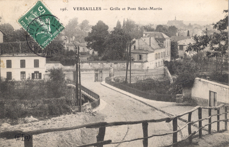 Versailles - Grille et Pont Saint-Martin. E.L.D.