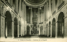 Palais de Versailles - Intérieur de la Chapelle. Héliotypie A Bourdier, Versailles