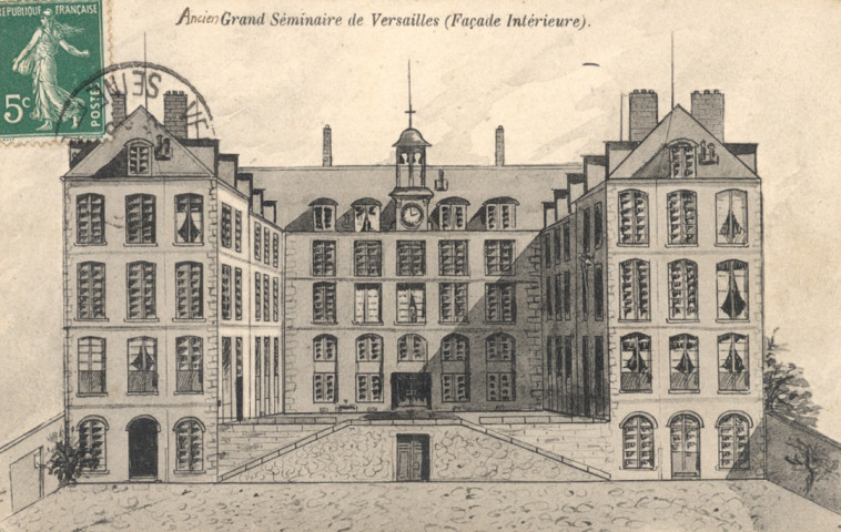 Ancien Grand Séminaire de Versailles (Façade intérieure).