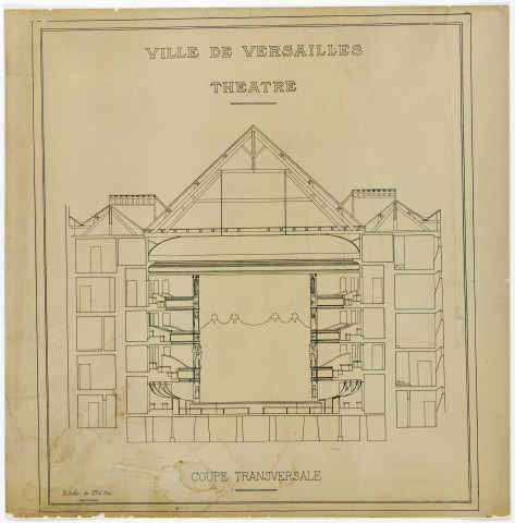 Théâtre Montansier. Coupe transversale.