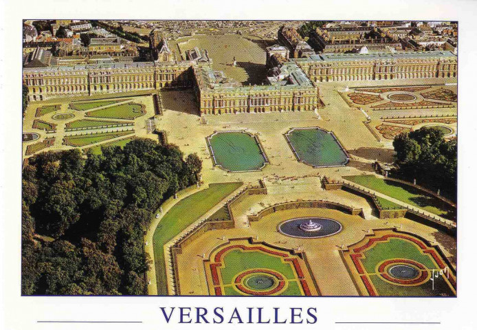 Château de Versailles (Yvelines). Le Palais, les parterres et le bassin de Latone. Éditions d'art Yvon, Paris