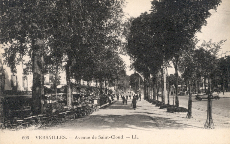Versailles - Avenue de Saint-Cloud. Lévy et Neurdein réunis, 44, rue Letellier, Paris imp.