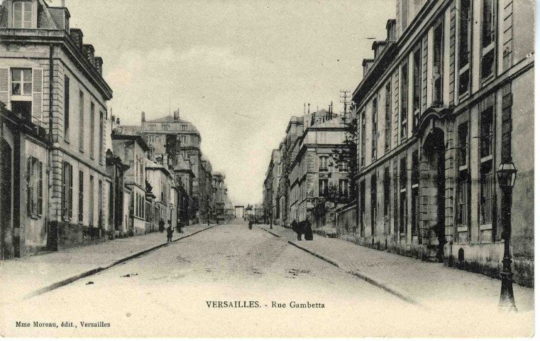 Versailles - Rue Gambetta.VersaillesMme Moreau, édit.