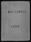 Registre des naissances (1899). Table alphabétique.