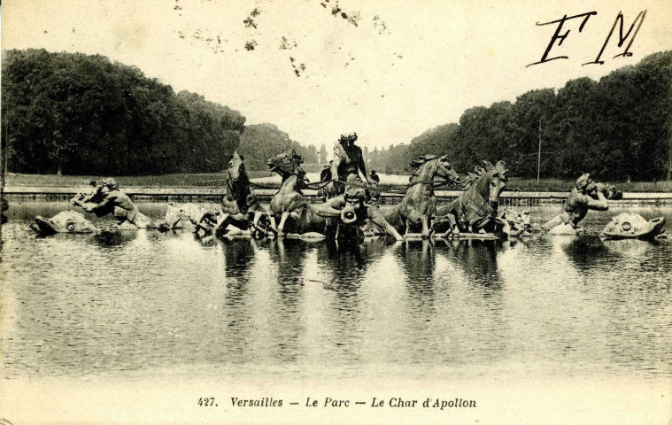 Versailles - Le Parc - Le Char d'Apollon. E.M., Paris