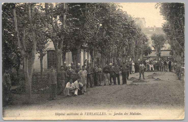 Hôpital militaire de Versailles - Jardin des Malades.