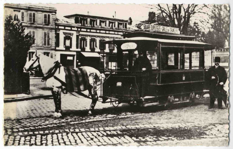 Versailles - Tramway à traction animale (1892). Les Éd. d'Art A.P., 11 bis rue Colbert, Versailles