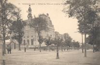 Versailles - Hôtel de Ville et avenue Thiers.