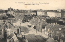 Versailles - Quartier Saint-Louis - Panorama des Carrés - Perspective de la Rue Royale.