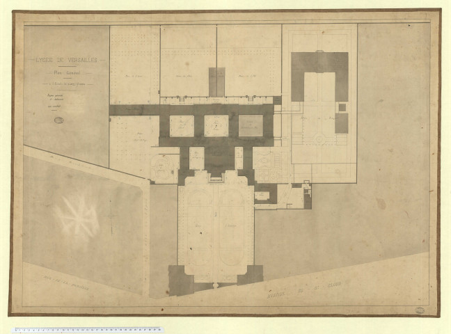 Lycée de Versailles. Plan général.