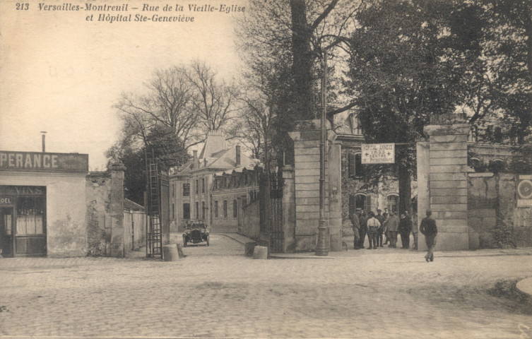 Versailles - Montreuil - Rue de la Vieille-Église et Hôpital Ste-Geneviève. Impr. Edia, Versailles