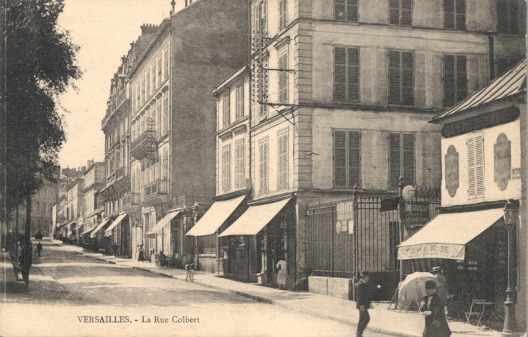 Versailles - La Rue Colbert. Édition Cossé, 9 rue Colbert, Versailles