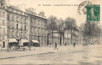 Versailles - Avenue de Saint-Cloud et Lycée Hoche. Hélio. A. Bourdier, Versailles