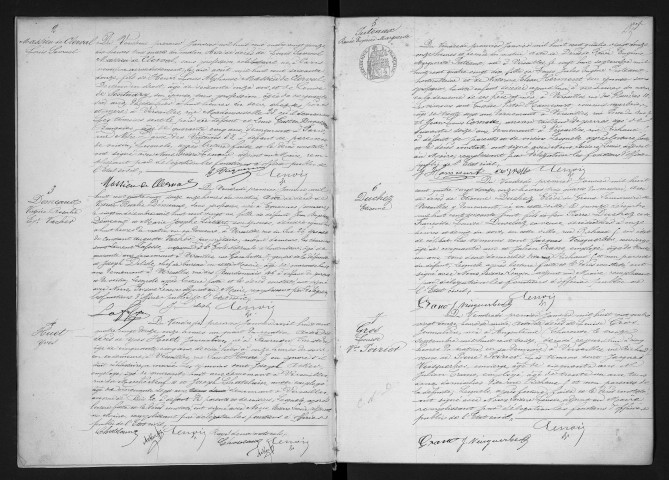 Registre des décès (1892). Table alphabétique.