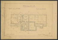 Maisons ouvrières. Legs Meinadier. Pavillon A. Premier étage et caves.