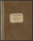 Ville de Versailles. Ducis (rue).Deux-Portes (rue des), Pain (rue au), Paroisse (rue de la), Pourvoierie (rue de la),Geôle (passage de la). Cour de la halle aux légumes, cour de la halle aux poissons.