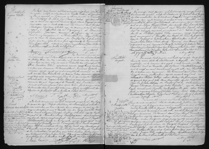 Registre des naissances (1888). Table alphabétique.