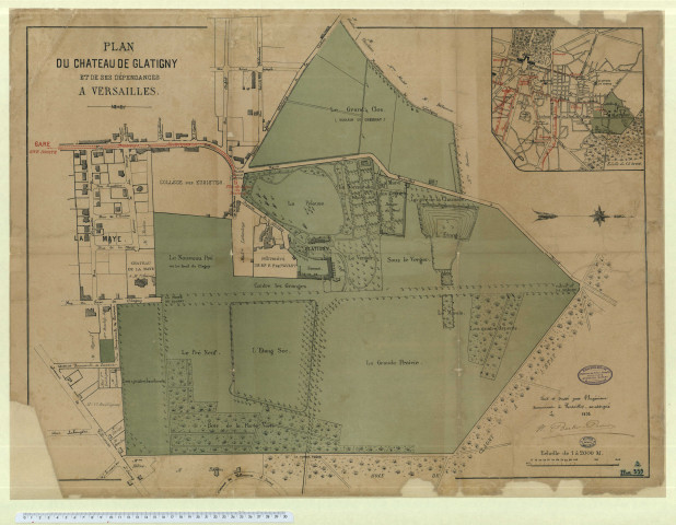 Château de Glatigny et ses dépendances à Versailles.